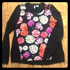 Cotton-Silk long sleeve top